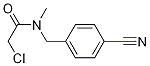 2-氯-N-(4-氰基苄基)-N-甲基乙酰胺 结构式