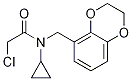 2-Chloro-N-cyclopropyl-N-(2,3-dihydro-benzo[1,4]dioxin-5-ylMethyl)-acetaMide Struktur