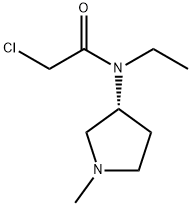 2-Chloro-N-ethyl-N-((R)-1-Methyl-pyrrolidin-3-yl)-acetaMide 化学構造式