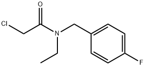 2-Chloro-N-ethyl-N-(4-fluoro-benzyl)-acetaMide Struktur