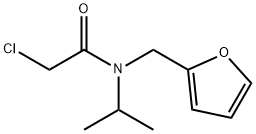 2-氯-N-(呋喃-2-基甲基)-N-异丙基乙酰胺 结构式