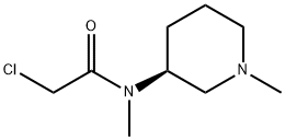2-Chloro-N-Methyl-N-((S)-1-Methyl-piperidin-3-yl)-acetaMide 结构式
