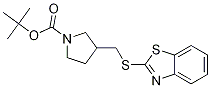 3-(Benzothiazol-2-ylsulfanylMethyl)
-pyrrolidine-1-carboxylic acid tert
-butyl ester