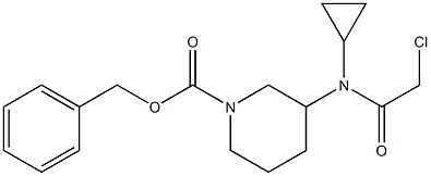3-[(2-Chloro-acetyl)-cyclopropyl-aMino]-piperidine-1-carboxylic acid benzyl ester 结构式