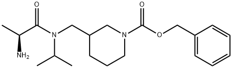 3-{[((S)-2-AMino-propionyl)-isopropyl-aMino]-Methyl}-piperidine-1-carboxylic acid benzyl ester Structure