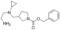 3-{[(2-AMino-ethyl)-cyclopropyl-aMino]-Methyl}-pyrrolidine-1-carboxylic acid benzyl ester,1353972-85-6,结构式