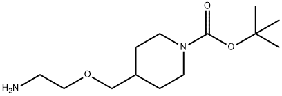 4-(2-AMino-ethoxyMethyl)-piperidine-1-carboxylic acid tert-butyl ester Structure