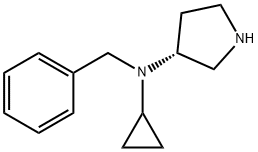 Benzyl-cyclopropyl-(R)-pyrrolidin-3-yl-aMine Structure