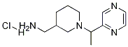 C-[1-(1-Pyrazin-2-yl-ethyl)-piperidin-3-yl]-MethylaMine hydrochloride Struktur