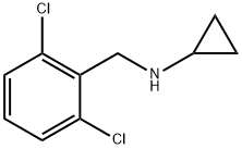 Cyclopropyl-(2,6-dichloro-benzyl)-aMine 化学構造式