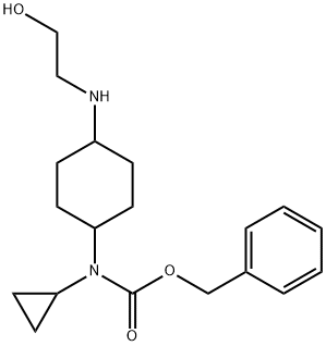 Cyclopropyl-[4-(2-hydroxy-ethylaMino)-cyclohexyl]-carbaMic acid benzyl ester,1353965-24-8,结构式