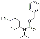 Isopropyl-(4-MethylaMino-cyclohexyl)-carbaMic acid benzyl ester Struktur