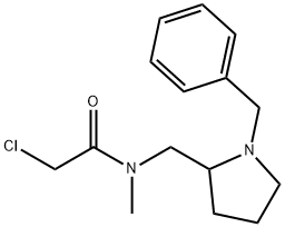 N-(1-Benzyl-pyrrolidin-2-ylMethyl)-2-chloro-N-Methyl-acetaMide Struktur