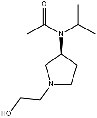 N-[(S)-1-(2-Hydroxy-ethyl)-pyrrolidin-3-yl]-N-isopropyl-acetaMide Struktur