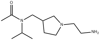 N-[1-(2-AMino-ethyl)-pyrrolidin-3-ylMethyl]-N-isopropyl-acetaMide 化学構造式