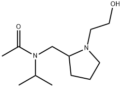 N-[1-(2-Hydroxy-ethyl)-pyrrolidin-2-ylMethyl]-N-isopropyl-acetaMide Struktur