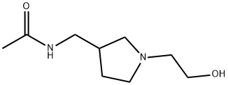 N-[1-(2-Hydroxy-ethyl)-pyrrolidin-3-ylMethyl]-acetaMide 化学構造式