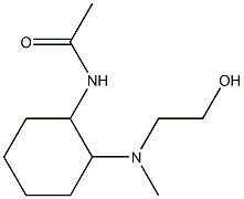 N-{2-[(2-Hydroxy-ethyl)-Methyl-aMino]-cyclohexyl}-acetaMide,1353957-90-0,结构式