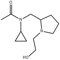 N-Cyclopropyl-N-[1-(2-hydroxy-ethyl)-pyrrolidin-2-ylMethyl]-acetaMide Struktur