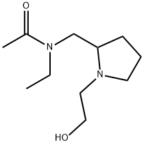 N-Ethyl-N-[1-(2-hydroxy-ethyl)-pyrrolidin-2-ylMethyl]-acetaMide 化学構造式