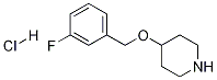 4-(3-氟-苄氧基)-哌啶盐酸盐 结构式