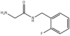 2-amino-N-(2-fluorobenzyl)acetamide 化学構造式
