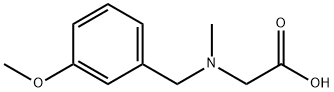 [(3-Methoxy-benzyl)-methyl-amino]-acetic acid Struktur