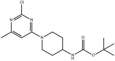 [1-(2-Chloro-6-methyl-pyrimidin-4-yl)-piperidin-4-yl]-carbamic acid tert-butyl ester|[1-(2-氯-6-甲基-嘧啶-4-基)-哌啶-4-基]-氨基甲酸叔丁基酯