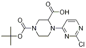 4-(2-Chloro-pyrimidin-4-yl)-piperazine-1,3-dicarboxylic acid 1-tert-butyl ester Structure