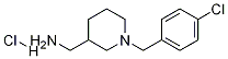 C-[1-(4-Chloro-benzyl)-piperidin-3-yl]-methylamine hydrochloride Structure