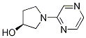 (S)-1-Pyrazin-2-yl-pyrrolidin-3-ol 化学構造式