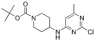 4-(2-Chloro-6-methyl-pyrimidin-4-ylamino)-piperidine-1-carboxylic acid tert-butyl ester Structure