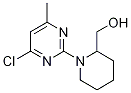 [1-(4-氯-6-甲基-嘧啶-2-基)-哌啶-2-基]-甲醇,1261230-24-3,结构式