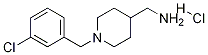 [1-(3-Chloro-benzyl)-piperidin-4-yl]-methyl-amine hydrochloride Struktur