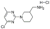 [1-(4-氯-6-甲基-嘧啶-2-基)-哌啶-3-基]-甲基-胺盐酸盐,,结构式