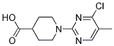 1-(4-Chloro-5-methyl-pyrimidin-2-yl)-piperidine-4-carboxylic acid|1-(4-氯-5-甲基-嘧啶-2-基)-哌啶-4-羧酸