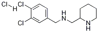 (3,4-Dichloro-benzyl)-piperidin-2-ylmethyl-amine hydrochloride Structure