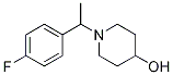 1-[1-(4-Fluoro-phenyl)-ethyl]-piperidin-4-ol Structure