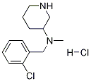 (2-Chloro-benzyl)-methyl-piperidin-3-yl-amine hydrochloride Structure