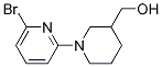 (6'-Bromo-3,4,5,6-tetrahydro-2H-[1,2']bipyridinyl-3-yl)-methanol Struktur