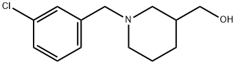 1-(3-氯-苄基)-哌啶-3-基]-甲醇 结构式