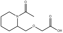 (1-Acetyl-piperidin-2-ylMethoxy)-acetic acid Struktur