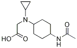 (1R,4R)-[(4-AcetylaMino-cyclohexyl)-cyclopropyl-aMino]-acetic acid Structure