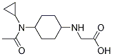 (1R,4R)-[4-(Acetyl-cyclopropyl-aMino)-cyclohexylaMino]-acetic acid Struktur