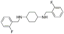 (1R,4R)-N,N'-Bis-(2-fluoro-benzyl)-cyclohexane-1,4-diaMine Structure