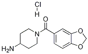 (4-AMino-piperidin-1-yl)-benzo[1,3]dioxol-5-yl-Methanone hydrochloride Structure