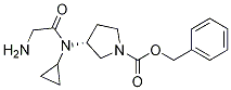 (R)-3-[(2-AMino-acetyl)-cyclopropyl-aMino]-pyrrolidine-1-carboxylic acid benzyl ester Struktur