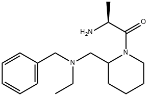 (S)-2-AMino-1-{2-[(benzyl-ethyl-aMino)-Methyl]-piperidin-1-yl}-propan-1-one,1354029-44-9,结构式
