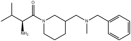 (S)-2-AMino-1-{3-[(benzyl-Methyl-aMino)-Methyl]-piperidin-1-yl}-3-Methyl-butan-1-one,1354027-21-6,结构式