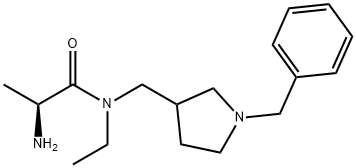 (S)-2-AMino-N-(1-benzyl-pyrrolidin-3-ylMethyl)-N-ethyl-propionaMide Structure